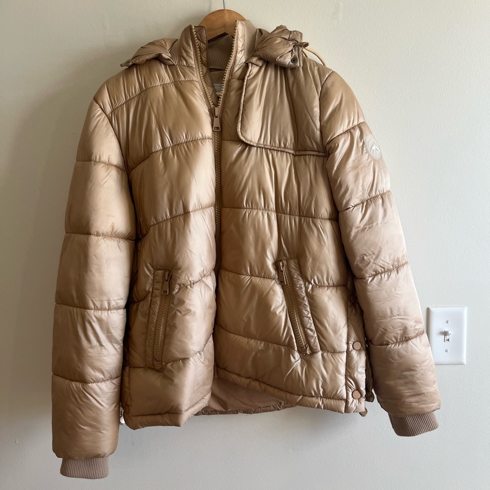 Springfield Gold Zip Up Puffer Winter Jacket